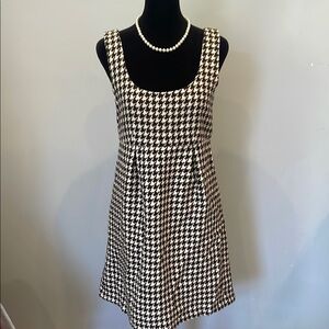 Classic Black and White Houndstooth Dress vineyard vines size 4
